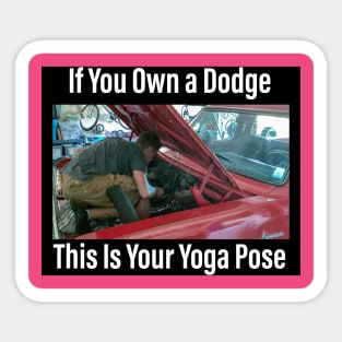 Dodge Yoga Sticker